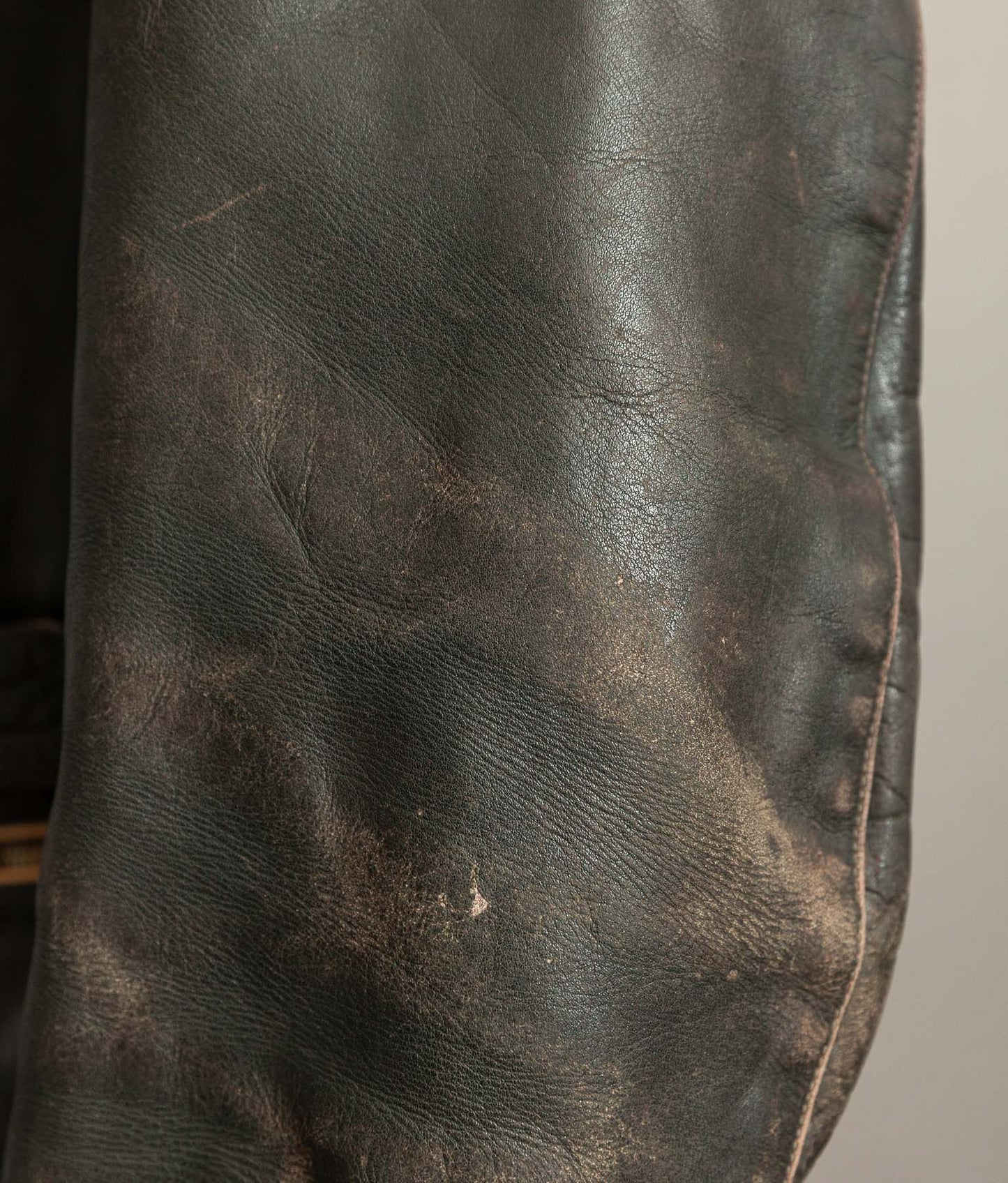 Vintage 1950s German Cowhide Leather Motorrad Motorcycle Jacket