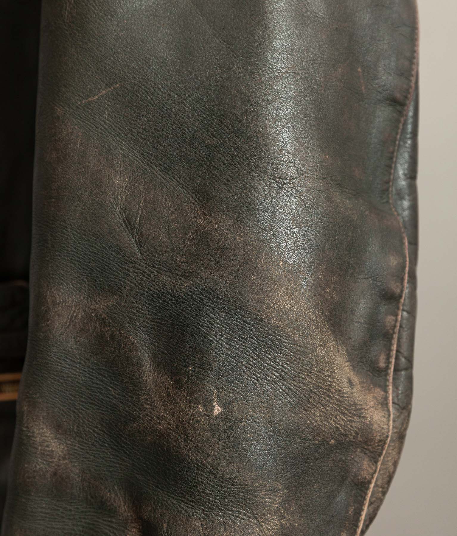 Vintage 1950s German Cowhide Leather Motorrad Motorcycle Jacket
