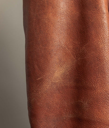 Vintage 1990s Chevignon Cognac Cowhide Leather Jacket
