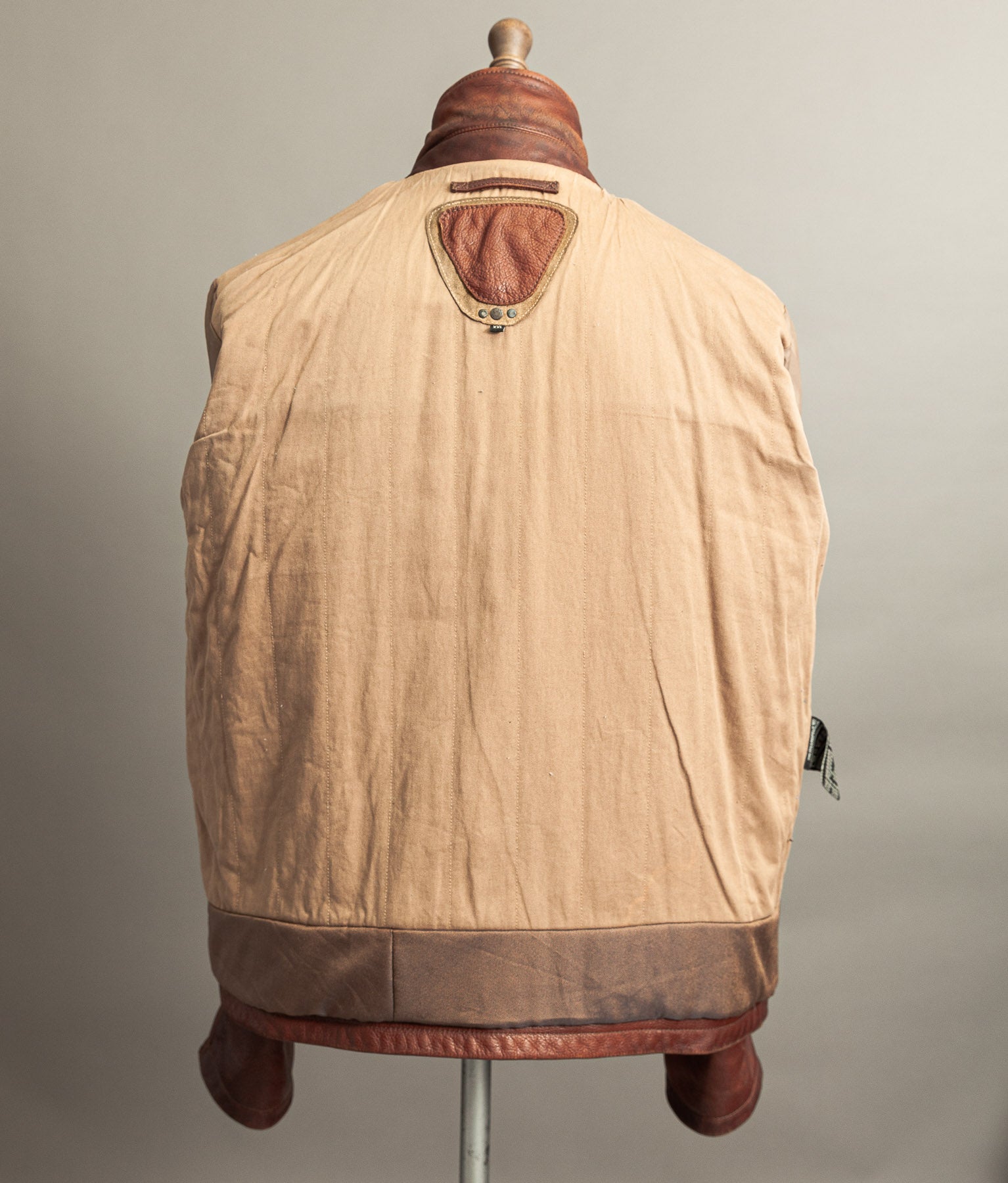 Vintage 1990s Chevignon Cognac Cowhide Leather Jacket