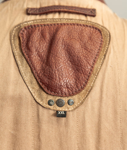 Vintage 1990s Chevignon Cognac Cowhide Leather Jacket