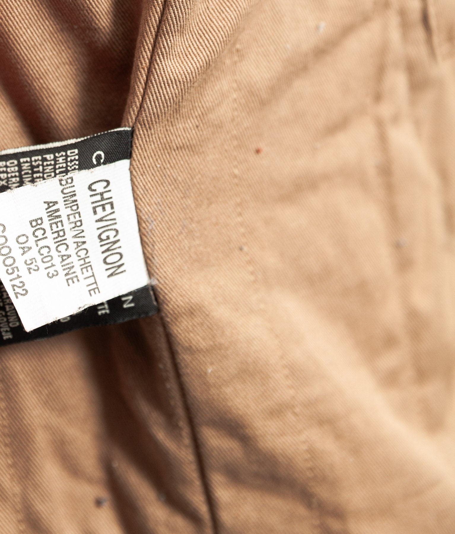 Vintage 1990s Chevignon Cognac Cowhide Leather Jacket
