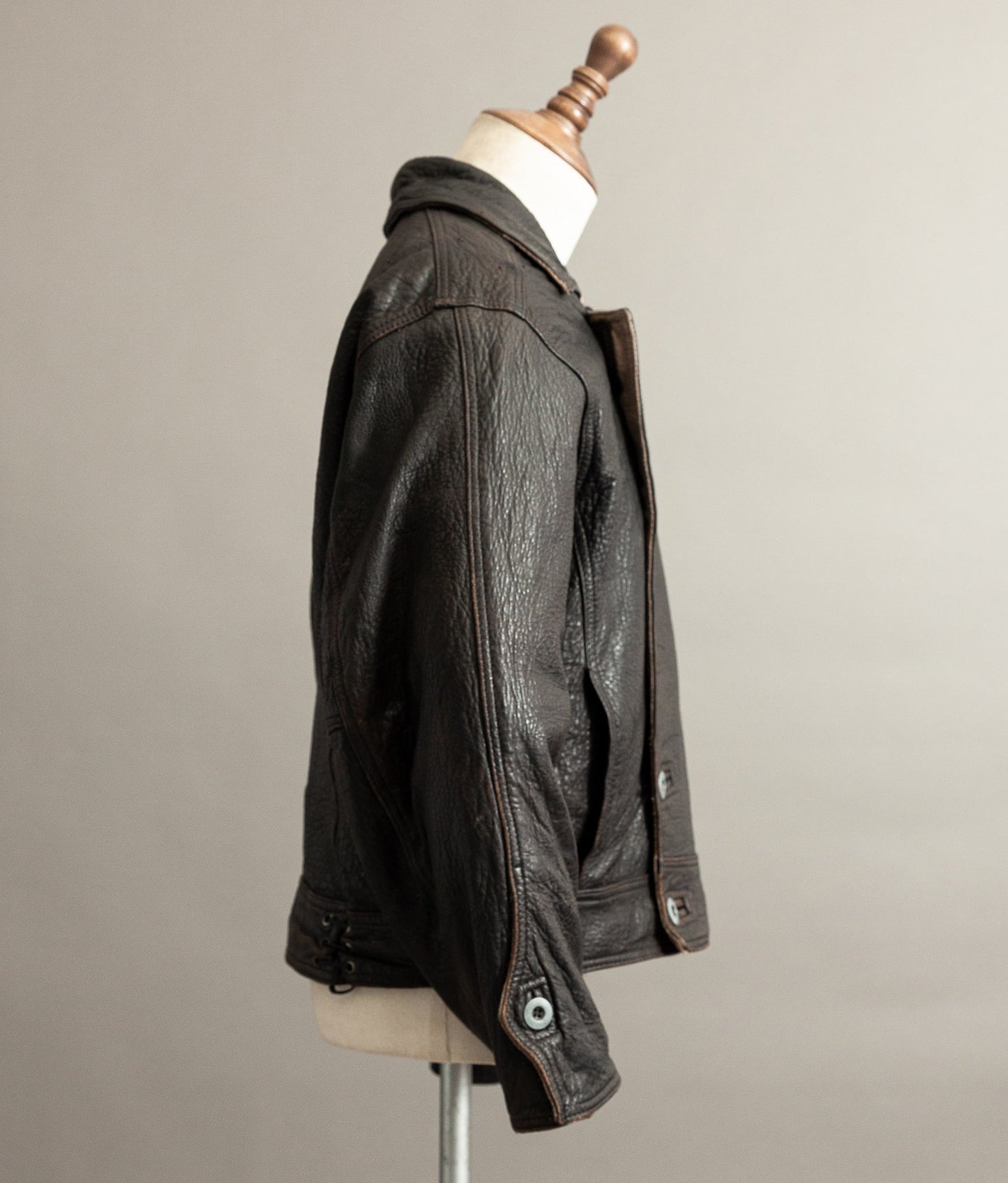 Vintage 1980s Chipie Swedish Military Dispatch Riders Jacket