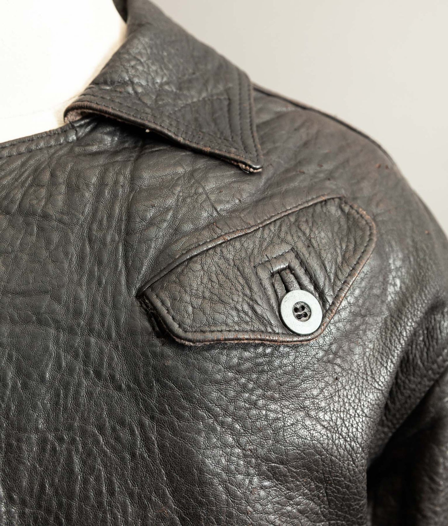 Vintage 1980s Chipie Swedish Military Dispatch Riders Jacket