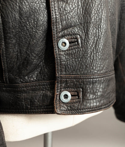 Vintage 1980s Chipie Swedish Military Dispatch Riders Jacket