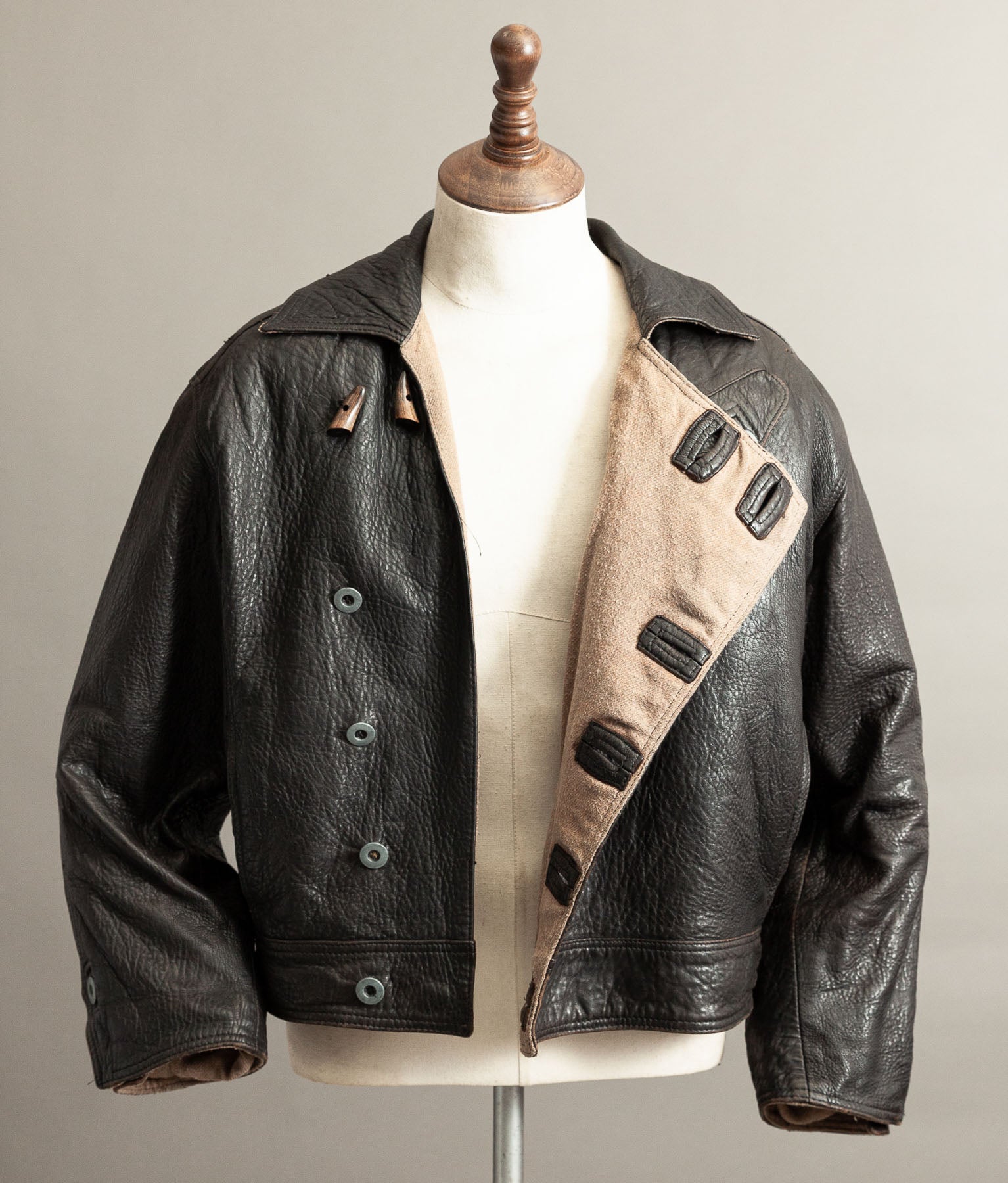 Vintage 1980s Chipie Swedish Military Dispatch Riders Jacket