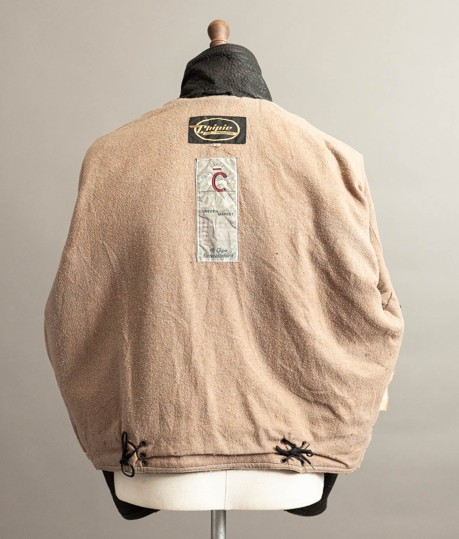 Vintage 1980s Chipie Swedish Military Dispatch Riders Jacket