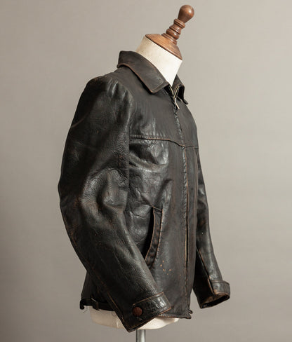 Vintage 1950s Jofama Goatskin Motorcycle Jacket, Malung Sweden