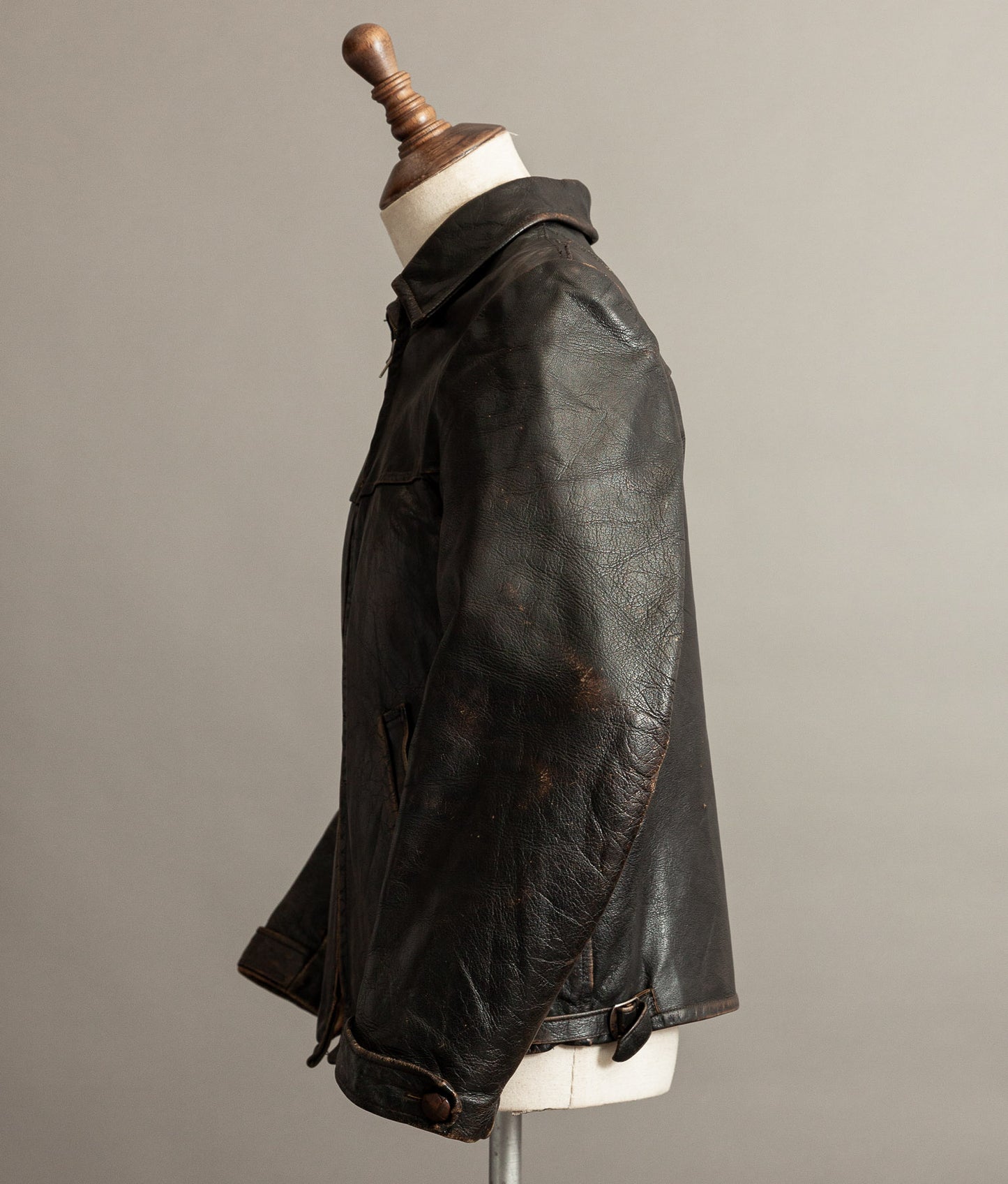 Vintage 1950s Jofama Goatskin Motorcycle Jacket, Malung Sweden