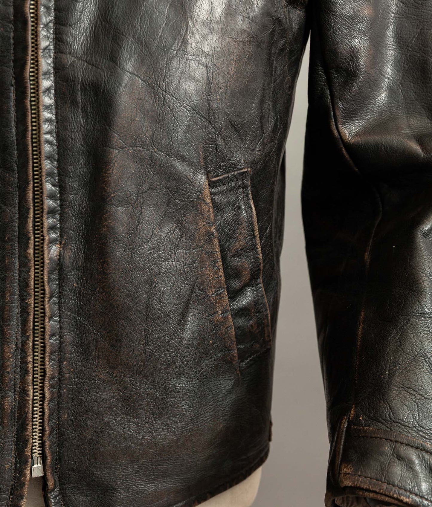Vintage 1950s Jofama Goatskin Motorcycle Jacket, Malung Sweden