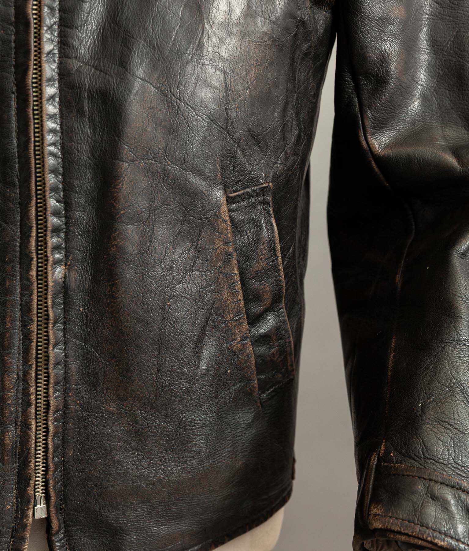 Vintage 1950s Jofama Goatskin Motorcycle Jacket, Malung Sweden