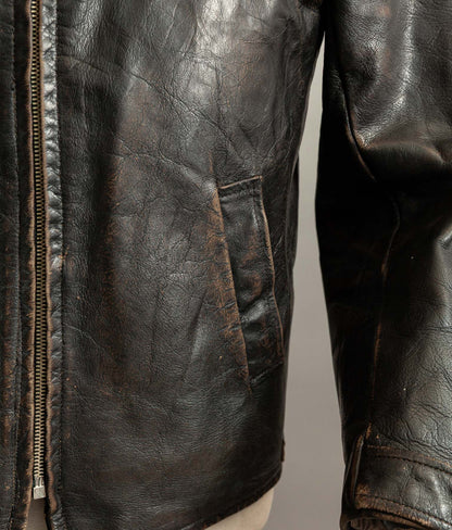 Vintage 1950s Jofama Goatskin Motorcycle Jacket, Malung Sweden