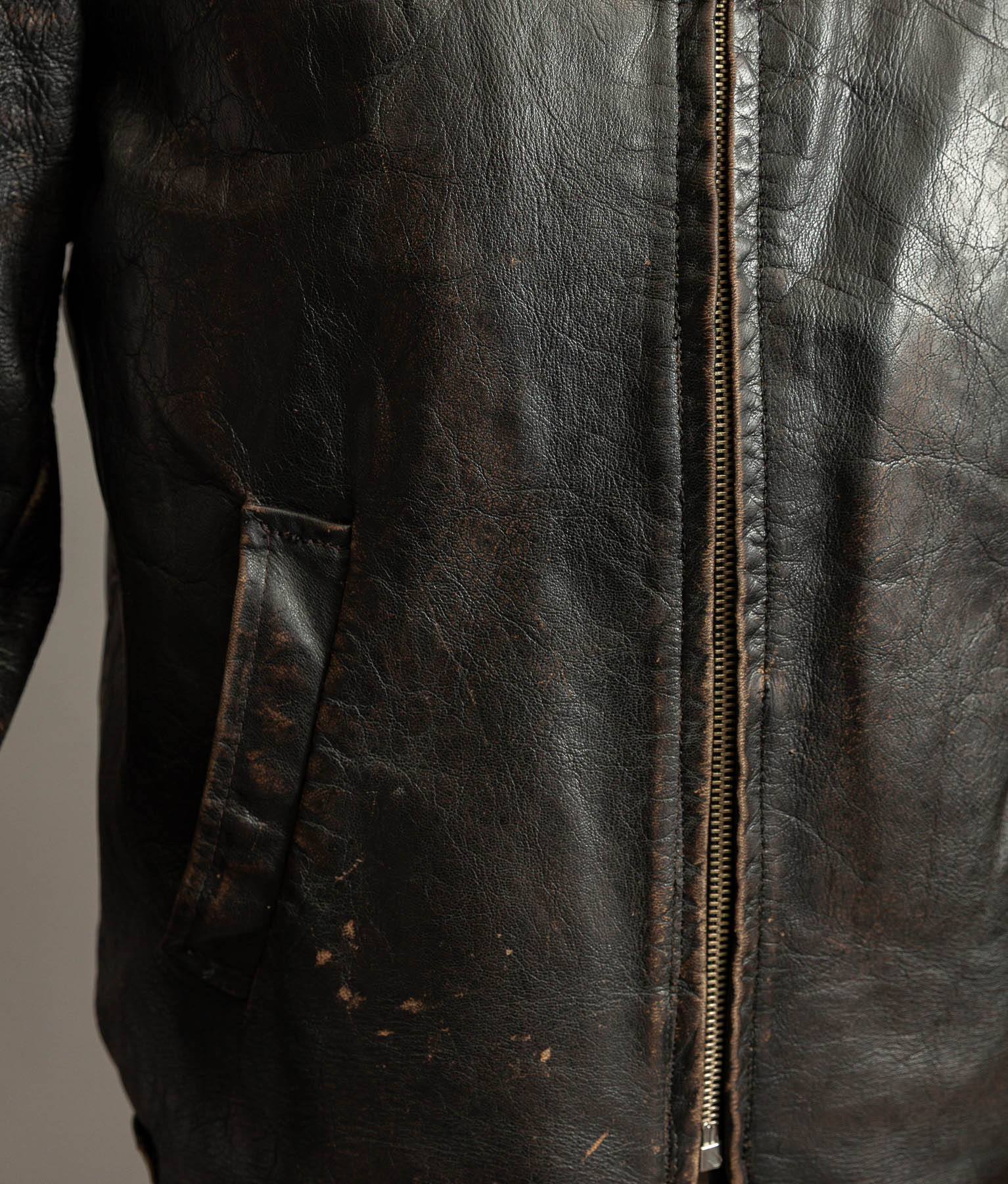 Vintage 1950s Jofama Goatskin Motorcycle Jacket, Malung Sweden