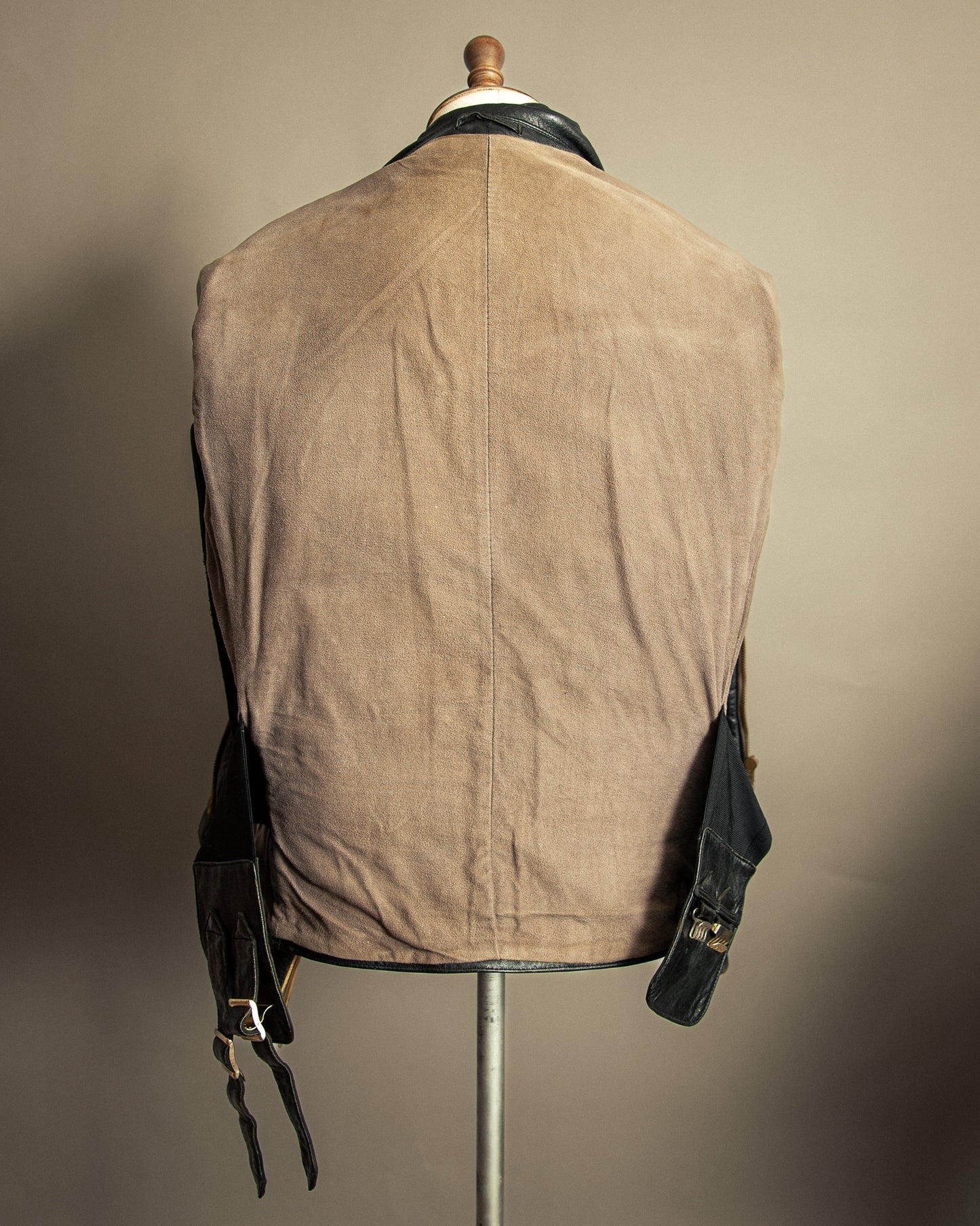 Vintage 1950s German Leather Motorcycle Jacket Large (44)