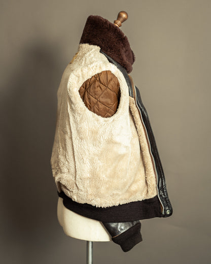 Vintage Schott 674SM Leather Flight Jacket Small (40)