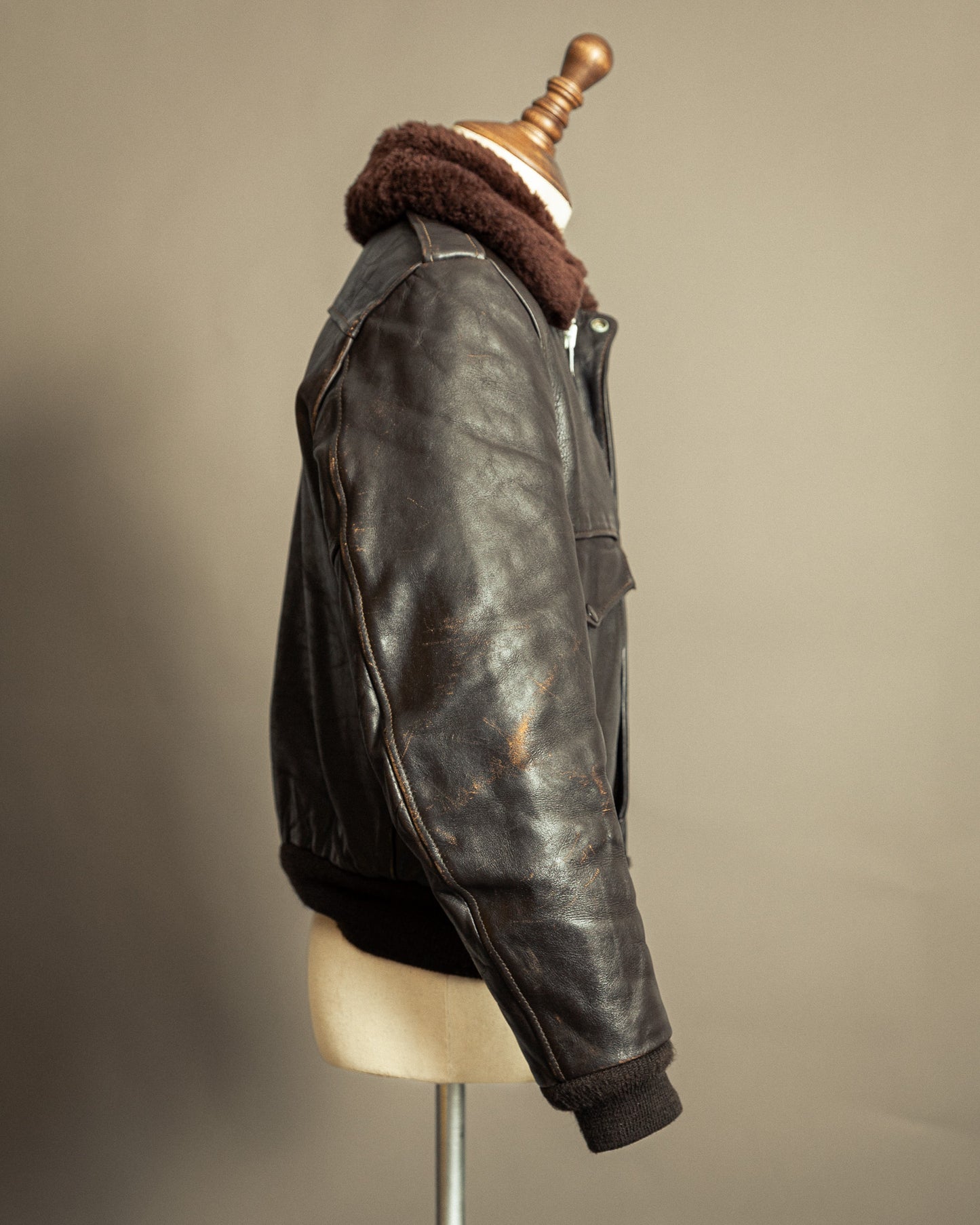 Vintage Schott 674SM Leather Flight Jacket Small (40)