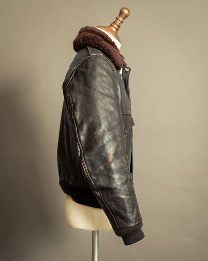 Vintage Schott 674SM Leather Flight Jacket Small (40)