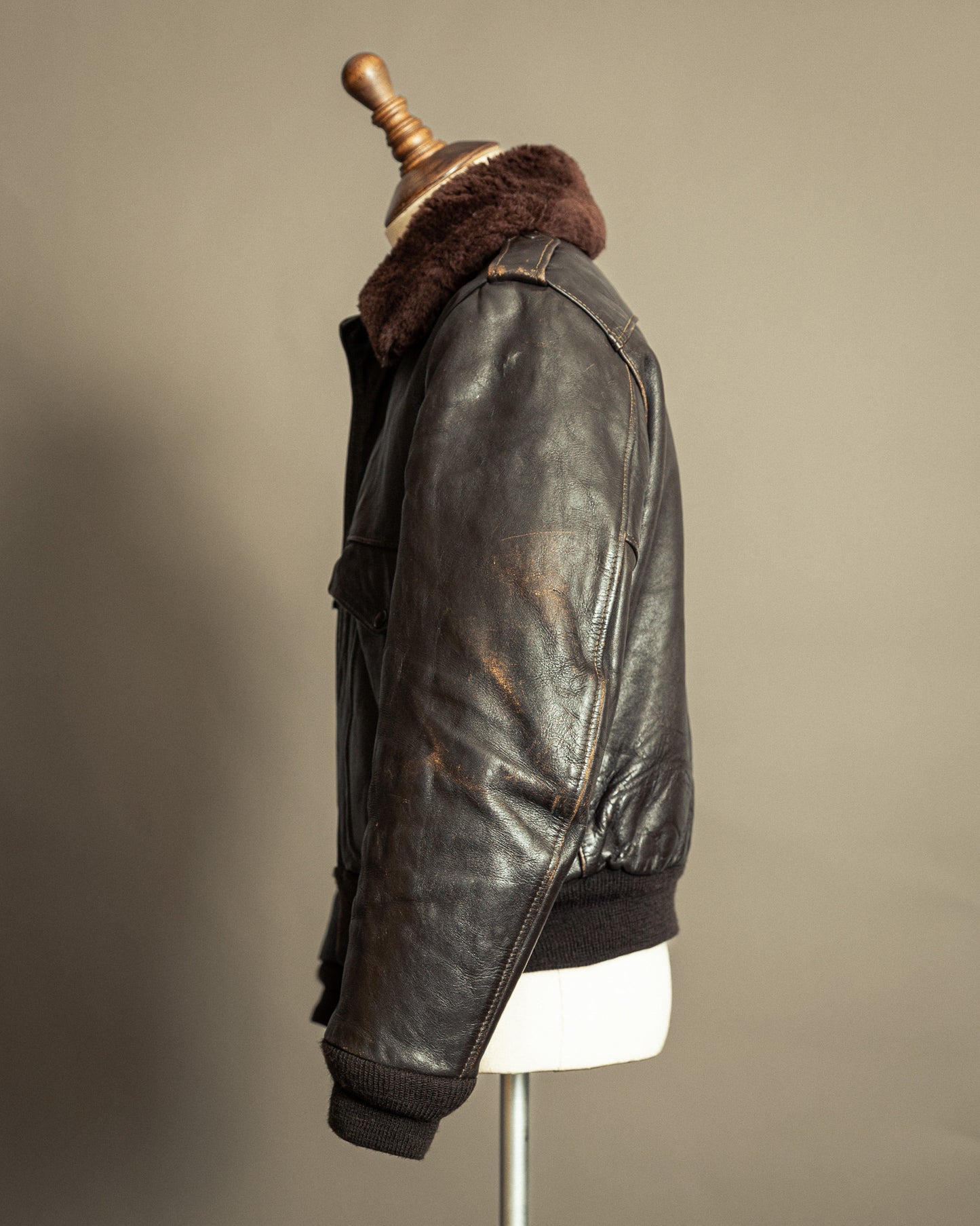 Vintage Schott 674SM Leather Flight Jacket Small (40)