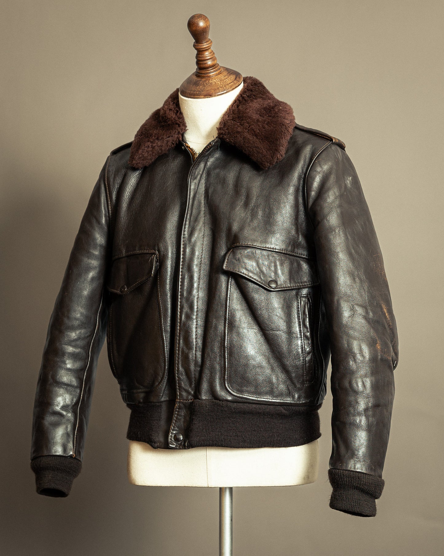 Vintage Schott 674SM Leather Flight Jacket Small (40)