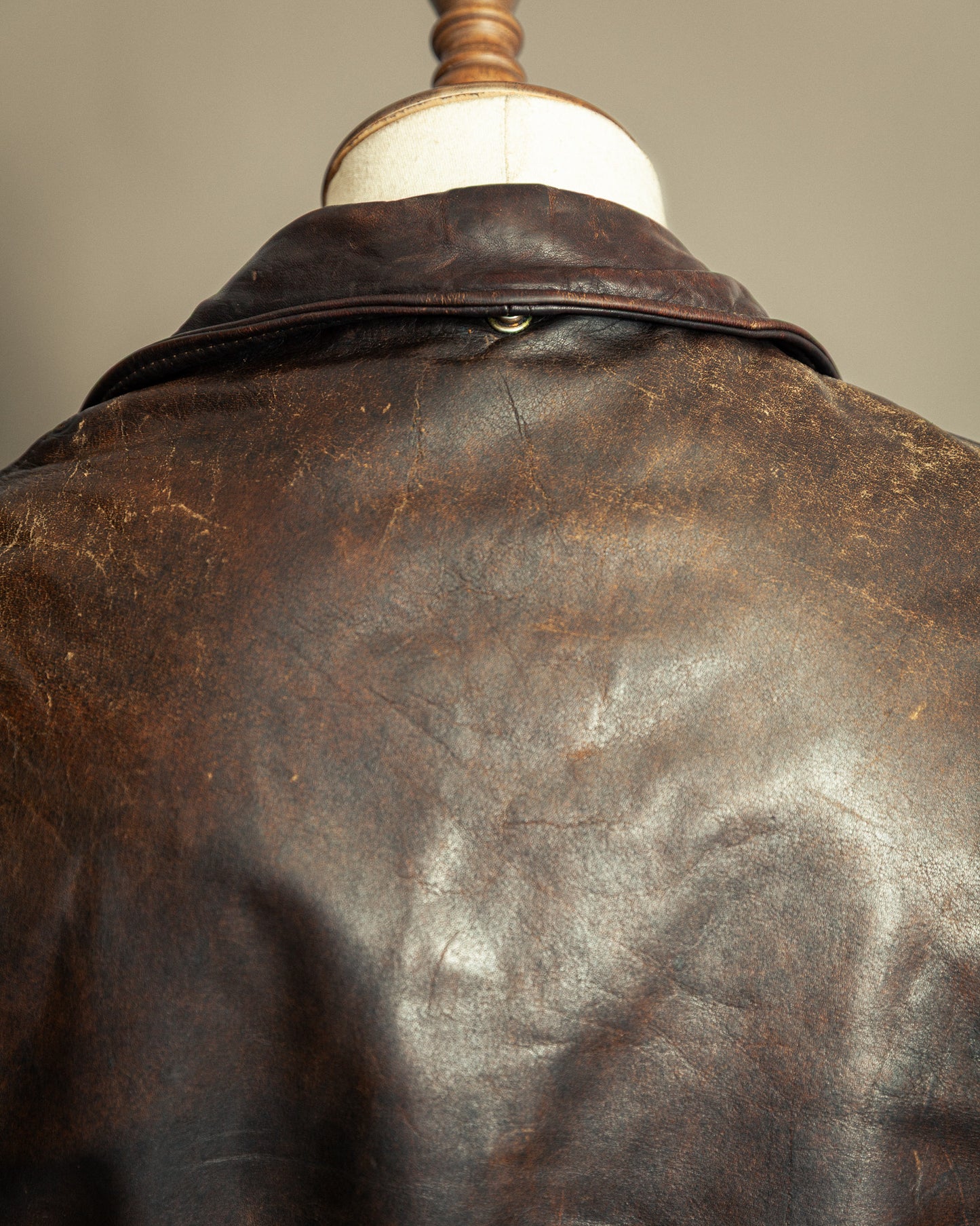 Schott Perfecto 619 – 1970s Hand-Oiled Brown Naked Cowhide (40)