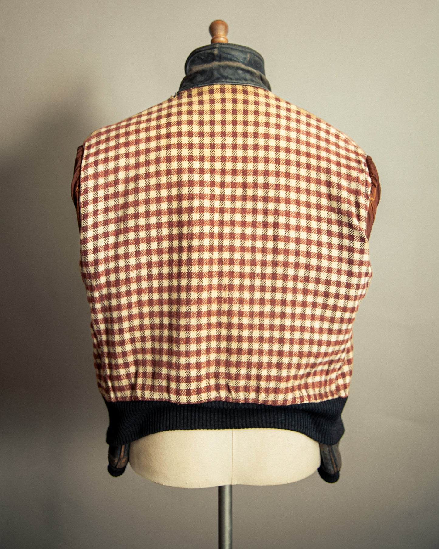 Vintage 1940s French Leather Aviator Blouson Jacket Large (44)