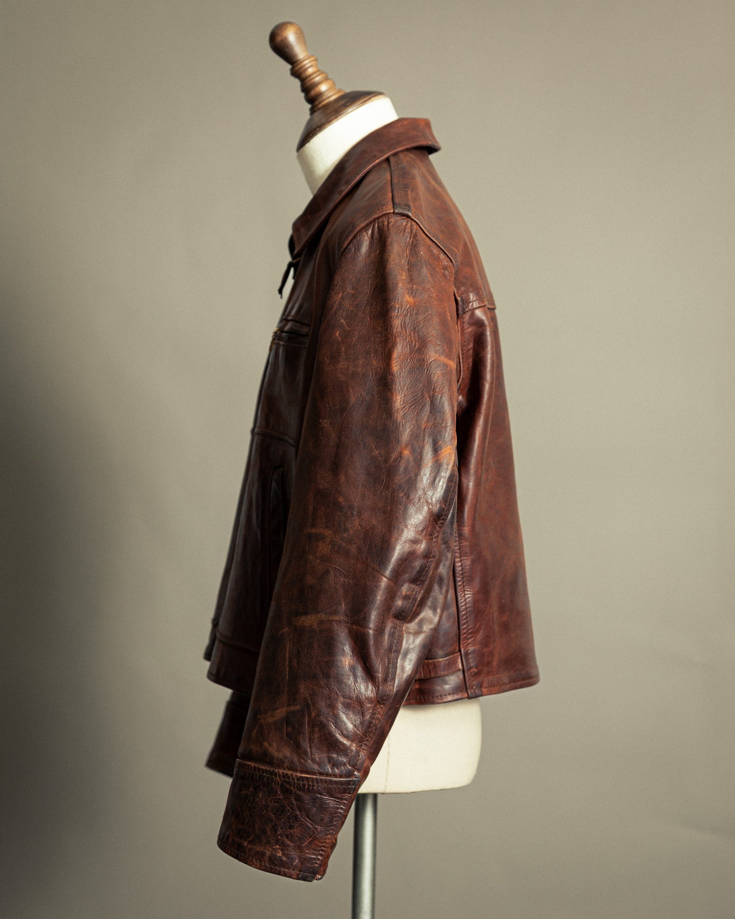 Vintage Aero Leather Montgomery Horsehide Jacket - L/XL (44)