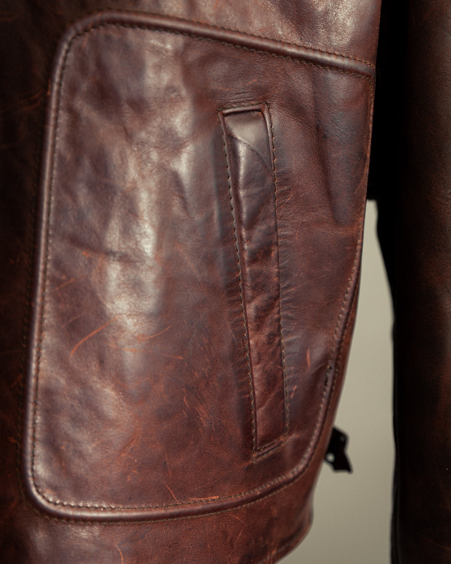 Vintage Aero Leather Montgomery Horsehide Jacket - L/XL (44)