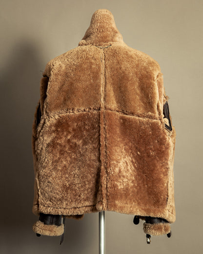 Vintage British Sheepskin Flying Jacket – Handcrafted in Somerset, England - Large (44)