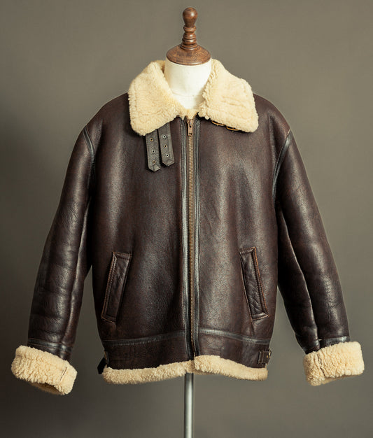 Vintage Sheepskin Flying Jacket – Made in England, Early 1980s - Size XXL (48)