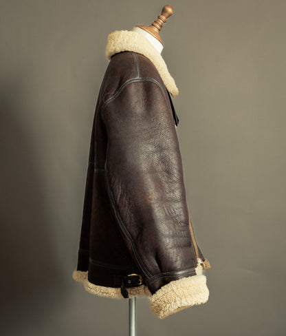 Vintage Sheepskin Flying Jacket – Made in England, Early 1980s - Size XXL (48)