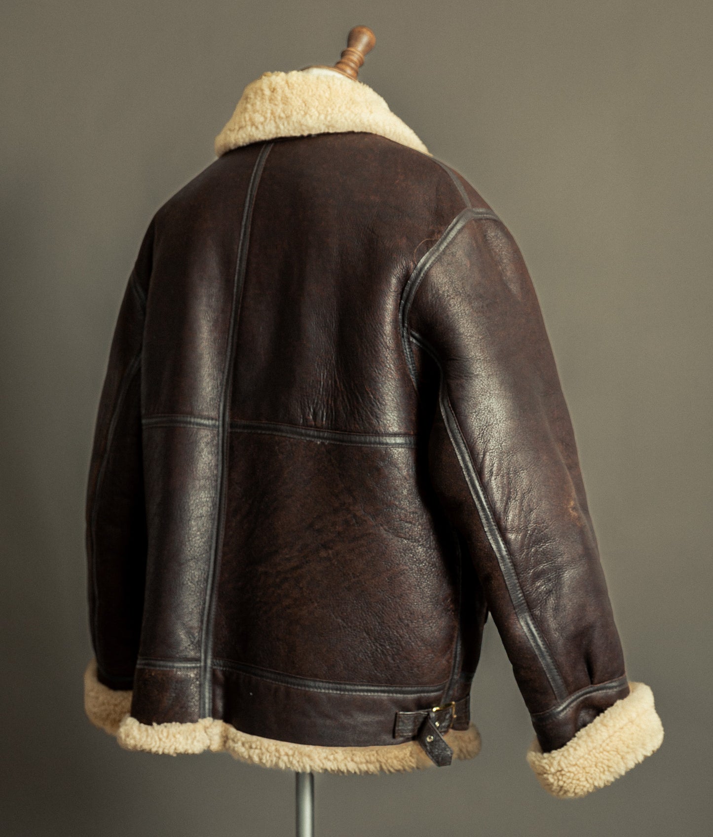 Vintage Sheepskin Flying Jacket – Made in England, Early 1980s - Size XXL (48)