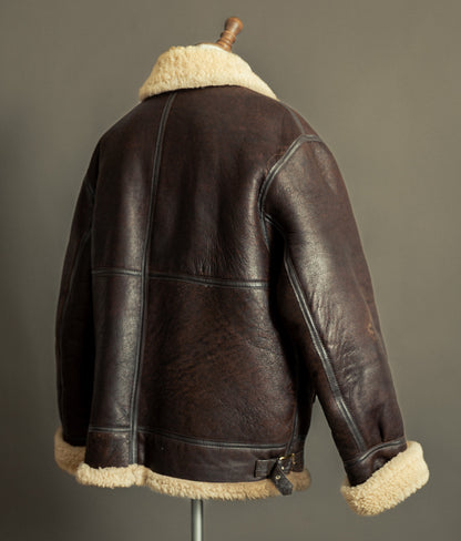 Vintage Sheepskin Flying Jacket – Made in England, Early 1980s - Size XXL (48)