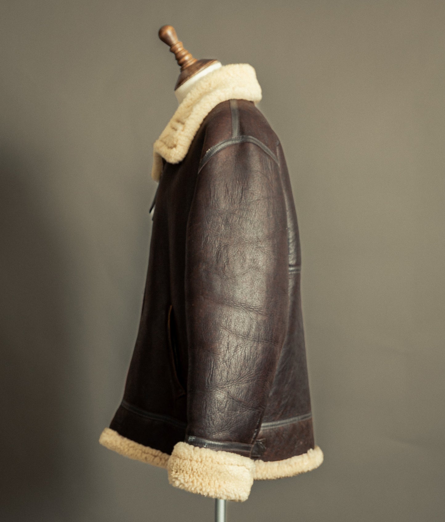 Vintage Sheepskin Flying Jacket – Made in England, Early 1980s - Size XXL (48)