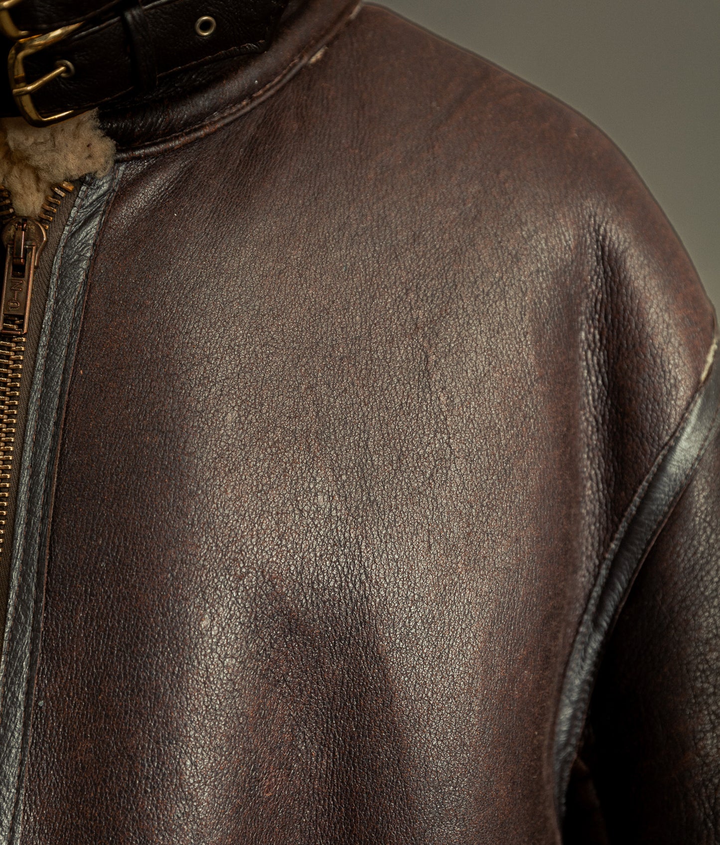 Vintage Sheepskin Flying Jacket – Made in England, Early 1980s - Size XXL (48)