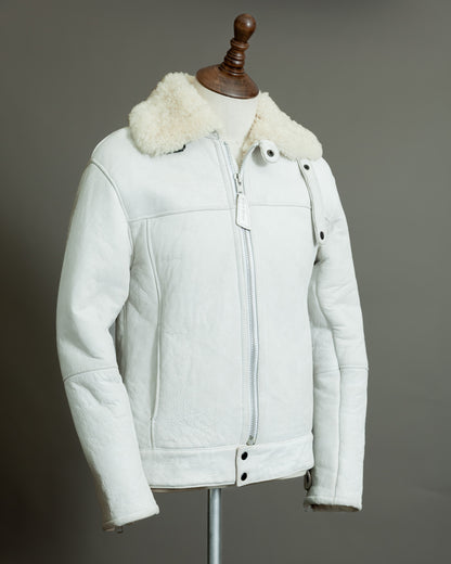 German Luftwaffe Stuka Mocca Sheepskin Flight Jacket – Size XS (36)