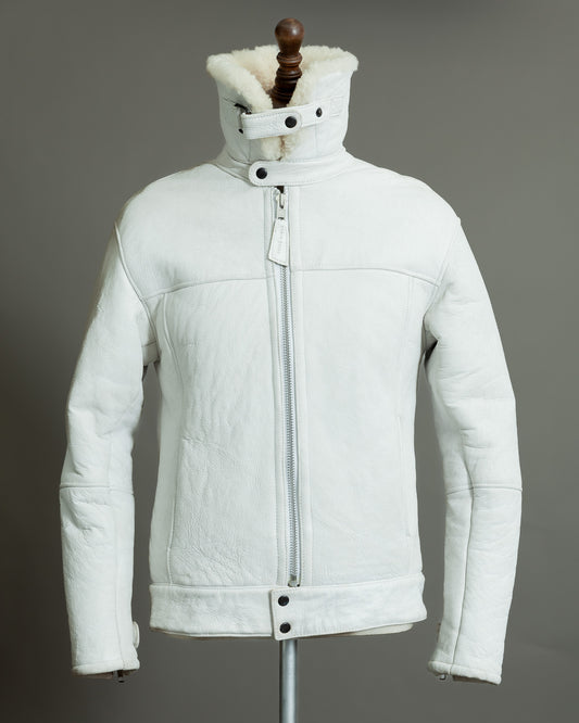 German Luftwaffe Stuka Mocca Sheepskin Flight Jacket – Size XS (36)