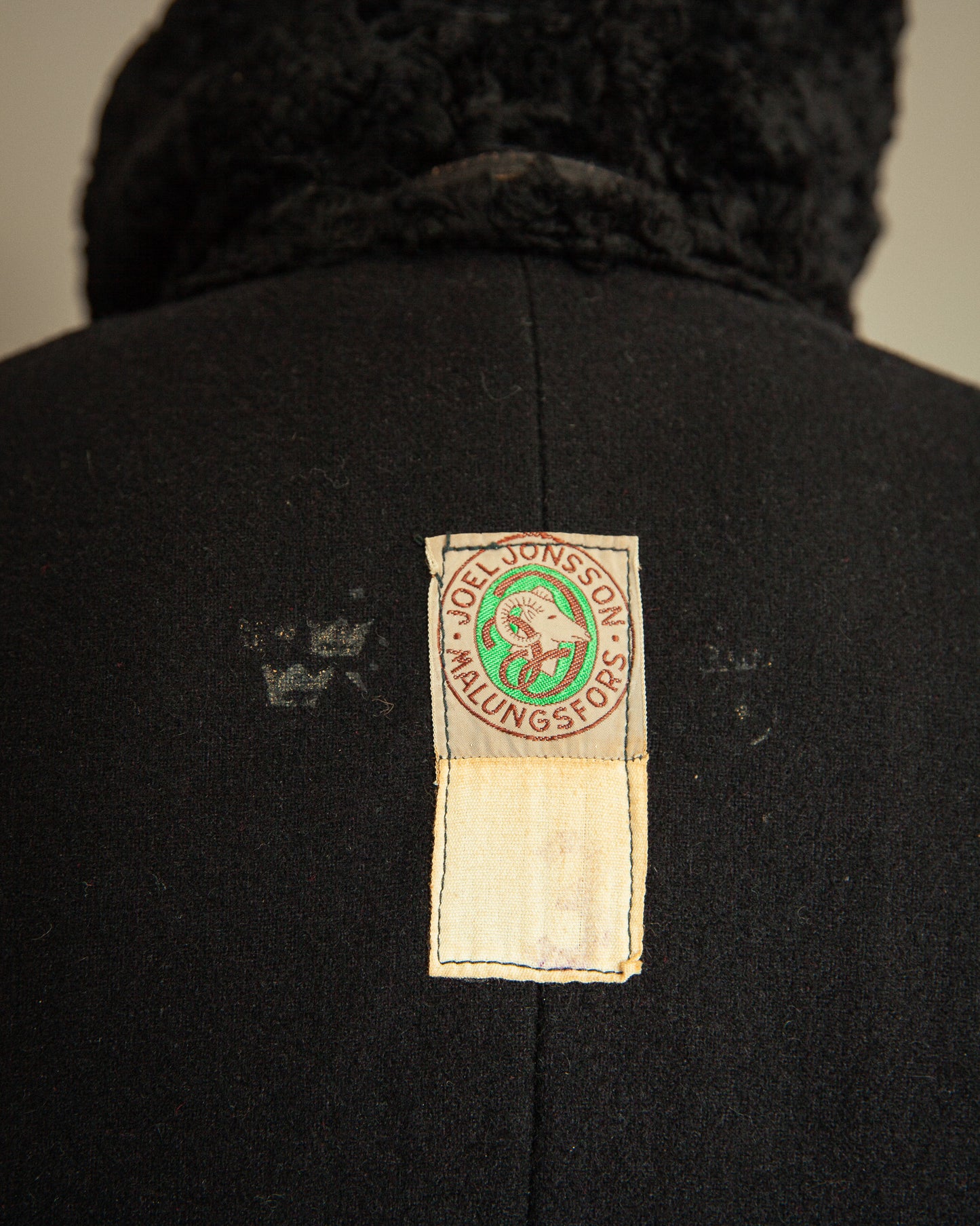 Vintage 1940s Swedish Officers Goatskin Leather Trench Coat - Medium (42)