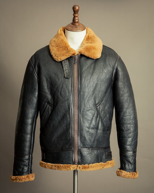 Vintage B-3 USAAF Sheepskin Shearling Flying Jacket - Medium (42)