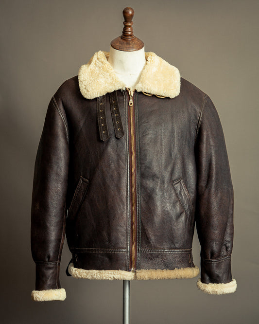 Vintage B-3 USAAF Sheepskin Shearling Flying Jacket - XL (46)
